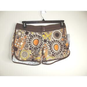 Pipeline Gear Womens SHORTS - Size 9 - Brown Orange Polka Dot NWT